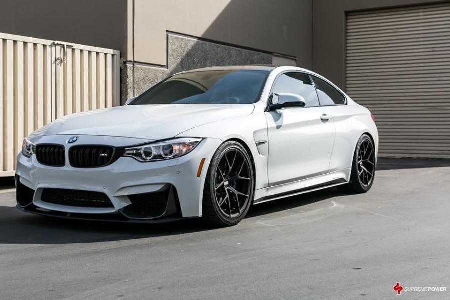 BMW M4 Coupe Alpine White on BBS Wheels '2016